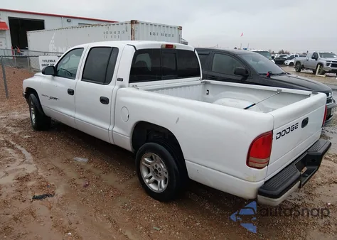 2001 Dodge Dakota Slt/Sport из США, поврежденный, VIN 1B7GL2AX81S158699